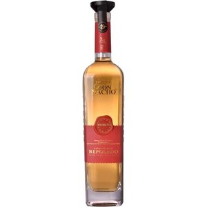 Tequila Don Nacho tribo Reposado Extra Premium 750ml-giallo paglierino. Invecchiato in botti di rovere bianco americano per 10 mesi. - Product Image 1