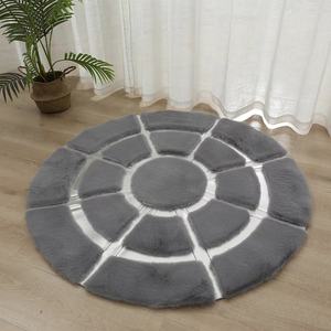 Il soggiorno e la sala da pranzo utilizzano un <span class=keywords><strong>tappeto</strong></span> nero dorato con pelliccia di <span class=keywords><strong>danza</strong></span> selvaggia, un <span class=keywords><strong>tappeto</strong></span> e un <span class=keywords><strong>tappeto</strong></span> di lana con ciuffi fatti a mano bianchi e dorati. - Product Image 4