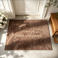 Tapis d'entrée antidérapant lavable, esthétique du milieu du siècle, tapis décoratif pour la maison, la porte d'entrée, la chambre à coucher