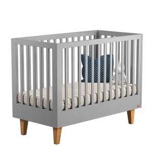 Set di Mobili per Cameretta in Legno Massello con Lettino, Armadio e Cassettiera <span class=keywords><strong>Fasciatoio</strong></span> a 6 Cassetti - Product Image 3