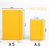 A5 A6 mini cahiers d'école personnalisés en cuir PU journal laitier Kawaii avec fil à coudre reliure style relié pour les réunions