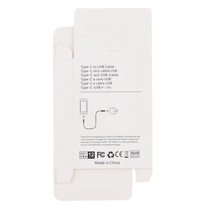 <span class=keywords><strong>Caja</strong></span> <span class=keywords><strong>de</strong></span> Cartón Blanca para Embalaje <span class=keywords><strong>de</strong></span> Cable <span class=keywords><strong>de</strong></span> Datos y Carga Rápida Tipo C, 8 Pines y Micro, <span class=keywords><strong>Caja</strong></span> <span class=keywords><strong>de</strong></span> Venta al por Menor <span class=keywords><strong>con</strong></span> Orificio para Colgar para Móvil - Product Image 2