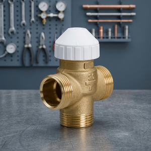 Vanne solénoïde de commande OEM pour ventilo-convecteur, trois voies, 24/230V, KVS 2.8, connexion 3/4 po, garantie 2 ans - Product Image 3