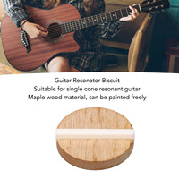 Résonateur de guitare Biscuit de remplacement Biscuit en bois d'érable avec selle en os de boeuf pour résonateur à cône unique GK999B