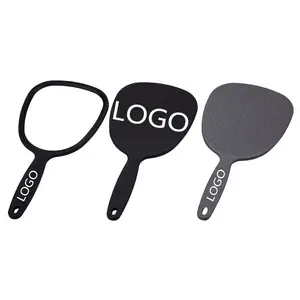 Single Side Popular Promotion Gift Small Plastic Hand Held Make Up Mirrors With Long Handle For Beauty