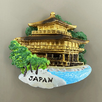 Aimants de réfrigérateur personnalisés voyage Japon Mont Fuji 5ème pagode à cinq étages Décoration cadeau Villages souvenirs Aimant 3D