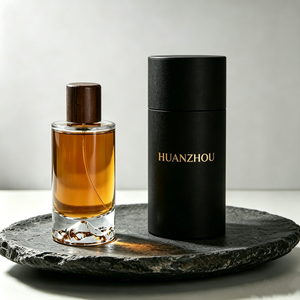 Luxury 30ml Cylinder Round Wooden Cap <strong>Purfum</strong> Spray <strong>Bottle</strong> 50ml 100ml Empty Glass Perfume <strong>Bottle</strong> with Wooden Cap - Product Image 1