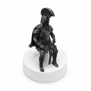 <span class=keywords><strong>Figurine</strong></span> de guerrier spartiate imprimée en 3D, soldat grec antique, miniature PLA pour l'Odyssée d'Homère, ornement de bureau, casque, épée, décoration - Product Image 1