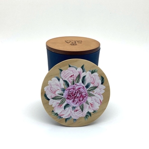 Meilleures ventes - Couvercle en bois rond de luxe imprimé en couleur à bas prix avec joint en silicone pour pots à bougies vides - Product Image 5
