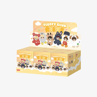 Porte-monnaie mini POP MART RIIZE Fluffy Club, porte-clés, porte-monnaie, breloque de sac, article de collection Kpop, cadeau pour les fans