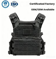 En stock: Chaleco táctico de nailon de liberación rápida para entrenamiento de élite, con bolsa para cargadores, venta al por mayor directa de fábrica, OEM/ODM