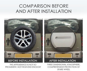 Accessoire extérieur Housse de roue de secours Housse de <span class=keywords><strong>pneu</strong></span> étanche Housse de <span class=keywords><strong>pneu</strong></span> adaptée au compartiment de porte arrière Land Rover Defender - Product Image 2