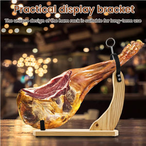 Soporte de madera para jamón para tallar jamones españoles, estante para jamón con almohadillas antideslizantes, soporte <span class=keywords><strong>profesional</strong></span> para tallar jamón, utensilios de cocina - Product Image 3