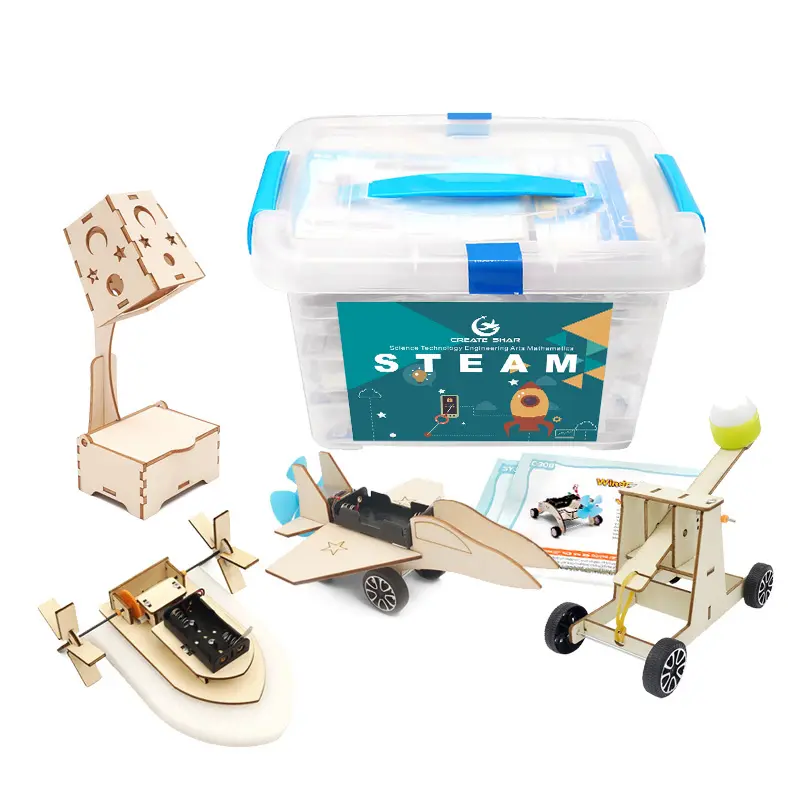 STEAM Educational Science Toys For Kids solar remote control kids montessori wooden educational toys