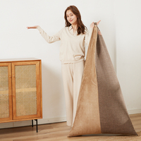 Canapé pouf triangulaire de luxe pour salon, avec housse et rembourrage inclus