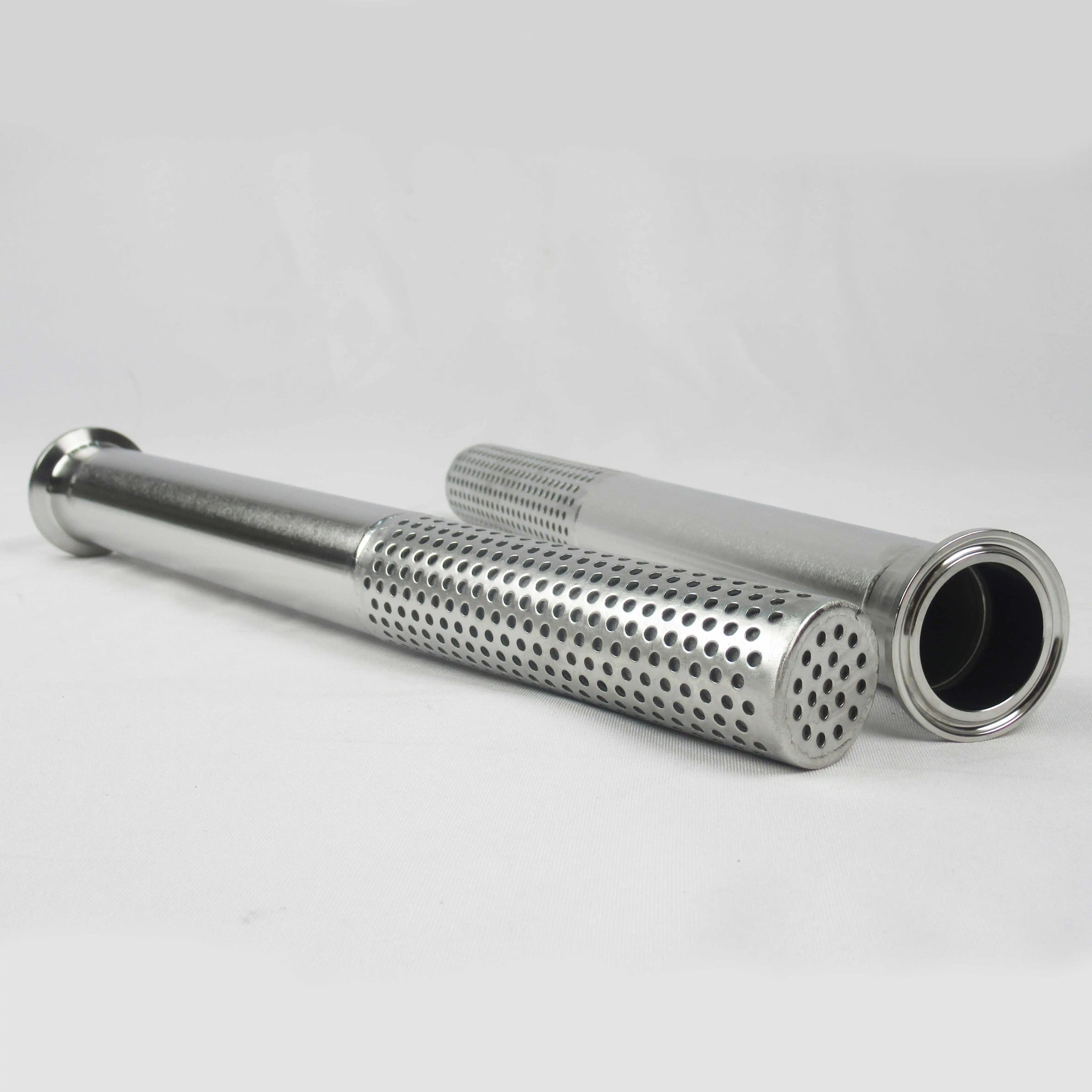 Toquick OEM/ODM sıcak satış özelleştirilmiş paslanmaz çelik filtre elemanı 38*51*350 hızlı açık arayüz ve yumruk plaka iskelet