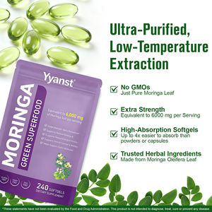 Cápsulas Blandas de Moringa Oleifera de Marca Blanca para Energía y Vitalidad Naturales, Apoyo para las Articulaciones, la Piel y el Sistema Inmunitario en Adultos, Empaque Personalizado - Product Image 5