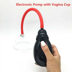 Gratis Aangepaste Doos-Elektronische Vacuümpomp Met Vagina Cup Sucker Automatische Clitoris Stimulator Zuigende Borst Tepel Massager - Product Image 2
