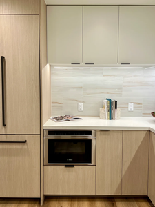 Meubles de <span class=keywords><strong>cuisine</strong></span> en bois clair, armoire haute avec <span class=keywords><strong>four</strong></span> encastré, ensemble modulaire en L, meubles de <span class=keywords><strong>cuisine</strong></span> sur mesure - Product Image 2
