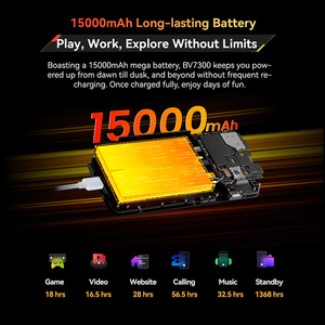 Blackview BV7300 4G Rugged Phone Global Version 6.67'' HD+ IPS 90Hz Display Dual Camping Light NFC 15000mAh 45W Fast Charge 50MP - Product Image 5