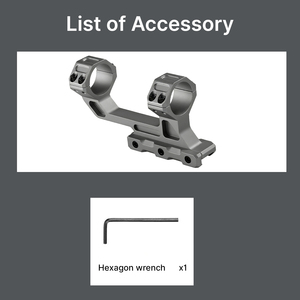 ขาตั้งกล้องเล็ง BANGBANG แบบ Cantilever สำหรับท่อขนาด 30 มม. ฐานขนาด 20 มม. ความสูงตรงกลาง 1.93 นิ้ว (สีเทา) - Product Image 5