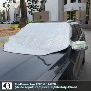 2025 cubierta de <span class=keywords><strong>coche</strong></span> impermeable duradera protección de 4 capas UV Frost limpiaparabrisas espejo <span class=keywords><strong>Protector</strong></span> para parabrisas de nieve - Product Image 2