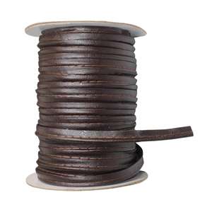 Fournitures de couture de ruban de biais de pli en similicuir marron pour la tuyauterie et la reliure de vêtement - Product Image 6
