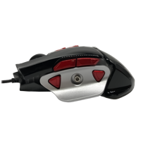 Souris de jeu filaire ergonomique optique mécanique RGB Crown Micro CMGM-304 9D 3200 DPI USB Laser, double mode pour le bureau et le jeu