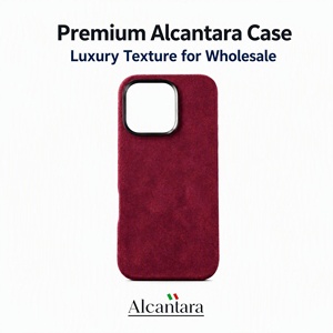Coque de téléphone pour <span class=keywords><strong>iPhone</strong></span> <span class=keywords><strong>13</strong></span> <span class=keywords><strong>Pro</strong></span> <span class=keywords><strong>Max</strong></span> en Alcantara italien véritable, entièrement enveloppante, avec cadre de caméra en métal, aimant puissant, <span class=keywords><strong>prix</strong></span> d'usine - Product Image 1