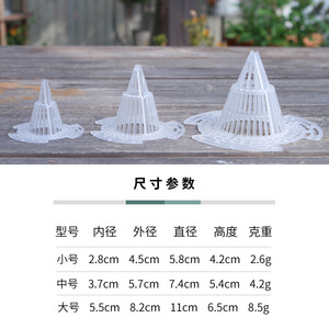 Flowerpot Bottom Mesh Pad Plastic Drain Cover For Orchid Succulent <b>Potted</b> Plant Anti Leakage Soil Ventilation Drainage Large - Product Image 4