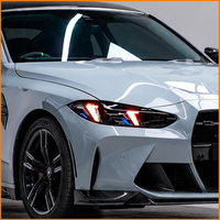 Pour BMW Série 4 M4 G22 G80 G82 2020-2026 : Phares Laser Aozoom BM50 5 points DRL, feux avant LED tricolores, amélioration des feux avant