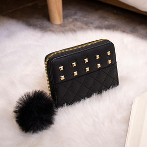 <span class=keywords><strong>2023</strong></span> femmes en cuir PU petit pli accordéon portefeuille fermeture à glissière RFID bloquant la fonction antivol porte-carte de crédit sac à main - Product Image 3