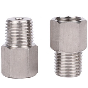 Adaptador de Acero Inoxidable 304 de Fábrica, Piezas Mecanizadas por Torno CNC No Estándar, Conector de Rosca Macho-Hembra - Product Image 1