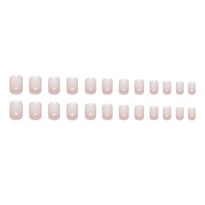 24 <span class=keywords><strong>Uñas</strong></span> Postizas Artificiales para Mujer, Venta al por Mayor, Empaque Personalizado, <span class=keywords><strong>Uñas</strong></span> Francesas con <span class=keywords><strong>Punta</strong></span> en Degradado Blanco, <span class=keywords><strong>Uñas</strong></span> Acrílicas a Presión - Product Image 2