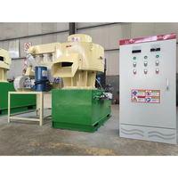 Nouvelle machine à granulés de bois à haute efficacité avec pompe à engrenages moteur, production de 1 tonne (diamètre des granulés de 6 à 30 mm)
