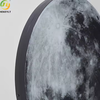 JYLIGHTING Lampe de chevet ronde décorative en forme de lune pour la maison
