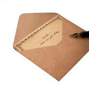 Ensemble de papier à lettres enveloppe de style européen rétro créatif et beau avec cire à cacheter recyclable pour cadeau et artisanat - Product Image 1
