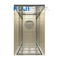 Ascenseur pour passagers FUJI, petit modèle, sans engrenages, en acier inoxydable 304, pour villa résidentielle, ascenseur domestique