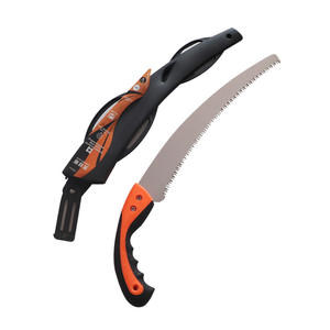 Scie à main Sawhorse 350 pour la découpe du bois et des branches, en acier à haute teneur en carbone, manche orange et noir, avec sac de transport - Product Image 1