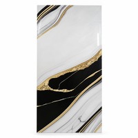 Panneau mural en PVC UV effet marbre européen, dalle grand format veinée, brillant, étanche, bord carré décoratif pour usage hôtelier et domestique