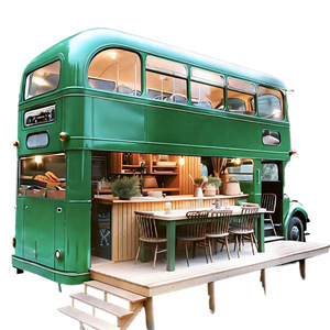 Autobús <span class=keywords><strong>de</strong></span> arte del hierro rosa <span class=keywords><strong>de</strong></span> doble capa 220V Tienda Móvil para el <span class=keywords><strong>mercado</strong></span> nocturno famoso en Internet que atrae ventas populares para la comida del autobús del té <span class=keywords><strong>de</strong></span> la leche - Product Image 5