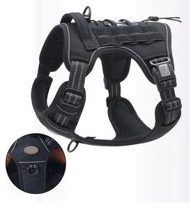 Arnés de pecho para perros, correa reflectante para entrenamiento al aire libre, táctico, mediano y grande, venta al por mayor, nuevo diseño, 2022 - Product Image 4
