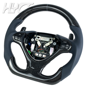 Volant personnalisé en cuir amélioré en fibre de carbone pour l'intérieur de la voiture, adapté à Honda Accord CU2 SPIRIOR - Product Image 2