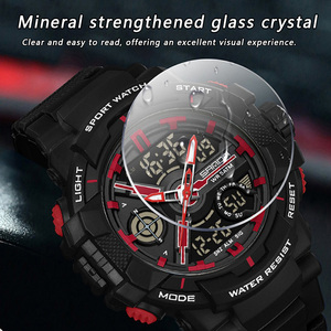 Montre-bracelet numérique pour homme SANDA 6226 Cool avec cadran 3D, multifonctionnelle, étanche, pour les sports de plein air, pour adolescents - Product Image 3