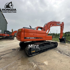Excavatrice hydraulique sur chenilles de 22 tonnes DOOSAN DX225 d'occasion de haute qualité avec moteur de pompe à moteur Cummins-Fabriqué en Corée - Product Image 1