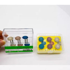 Kit de disques de polissage auto-lustrants en caoutchouc diamanté, 3 grains, RA 2,35 mm, pour résine composite, zircone, outils de laboratoire <span class=keywords><strong>dentaire</strong></span> - Product Image 2