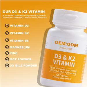 Yüksek kaliteli Vegan <span class=keywords><strong>Vitamin</strong></span> D3 + K2 kapsüller OEM/ODM sağlı<span class=keywords><strong>k</strong></span> takviyesi için ruh sağlığı için güvenli olmayan hamile yetişkinler yenidoğan - Product Image 5
