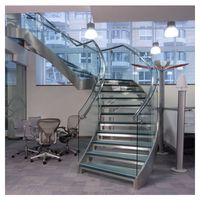 CBMmart Prix d'usine Garde-corps de balcon suspendu en U moderne pour intérieur avec plateforme et marchepied en acier inoxydable