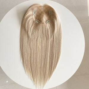 Wholesale European Russian Virgin Human Hair Pieces Mono Top Base Alopecia Monofilament Female Woman Hair Topper - Product Image 6