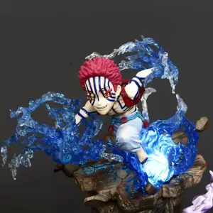 Estatueta de ação anime demon slayer g5, modelo colecionável com luz, decoração de modelo colecionável, inosuke kimetsu no yaiba, 10cm